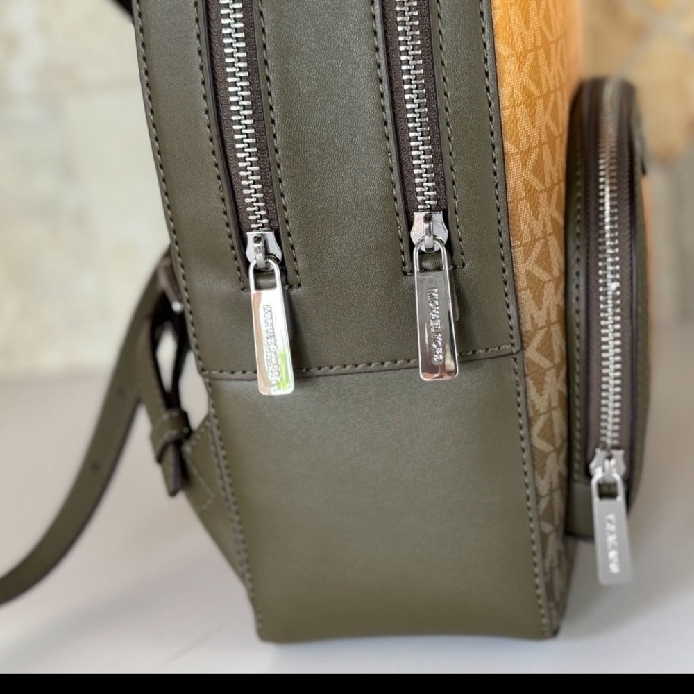 Michael Kors Olive Ombre Backpack with Olive Wallet - Picture 7 of 8